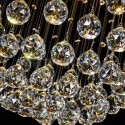 5 Light Ball Modern K9 Crystal Sparkle Luxury Rain Drop Chandelier