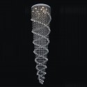 9 Light Double Spiral Modern K9 Crystal Sparkle Luxury Rain Drop Chandelier