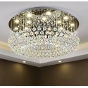 Round Modern K9 Crystal Sparkle Luxury Rain Drop Chandelier