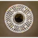 Round Modern K9 Crystal Sparkle Luxury Rain Drop Chandelier