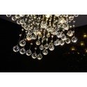 4 Light Square Modern K9 Crystal Sparkle Luxury Rain Drop Chandelier