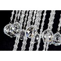 Round Modern K9 Crystal Sparkle Luxury Rain Drop Chandelier