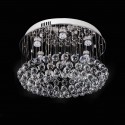 6 Light Round Modern K9 Crystal Sparkle Luxury Rain Drop Chandelier