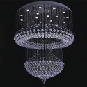 22 Light Large Round Modern K9 Crystal Sparkle Luxury Rain Drop Chandelier