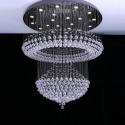 22 Light Large Round Modern K9 Crystal Sparkle Luxury Rain Drop Chandelier