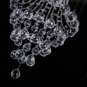 4 Light Modern K9 Crystal Sparkle Luxury Rain Drop Chandelier