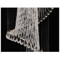 Spiral Modern K9 Crystal Sparkle Luxury Rain Drop Chandelier