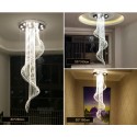 Spiral Modern K9 Crystal Sparkle Luxury Rain Drop Chandelier