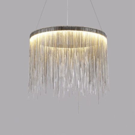 Nordic Style Modern Sparkle Luxury Tassel Chandelier