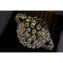 5 Light Modern K9 Crystal Sparkle Luxury Rain Drop Chandelier