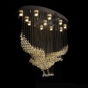 11 Light Eagle Modern K9 Crystal Sparkle Luxury Rain Drop Chandelier