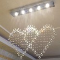 Love Modern K9 Crystal Sparkle Luxury Rain Drop Chandelier