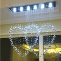 Love Modern K9 Crystal Sparkle Luxury Rain Drop Chandelier