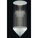 Round Modern K9 Crystal Sparkle Luxury Rain Drop Chandelier