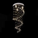 3 Light Spiral Modern K9 Crystal Sparkle Luxury Rain Drop Chandelier