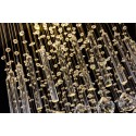 9 Light Modern K9 Crystal Sparkle Luxury Rain Drop Chandelier