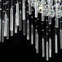 Square Ball Modern K9 Crystal Sparkle Luxury Rain Drop Chandelier