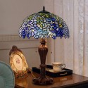 16 Inch Wisteria Stained Glass Table Lamp