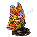 5 Inch Butterfly Stained Glass Table Lamp