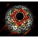16 Inch Rose Stained Glass Table Lamp
