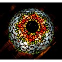 16 Inch Rose Stained Glass Table Lamp