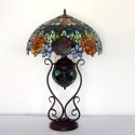 18 Inch Rose Stained Glass Table Lamp