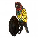 Parrot Stained Glass Wall light