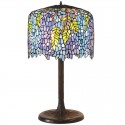 18 Inch Blue Wisteria Stained Glass Table Lamp