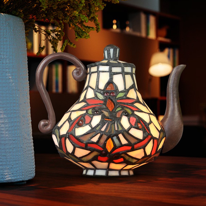 Tiffany teapot lamp deals