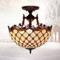 16 Inch Stained Glass Pendant Light