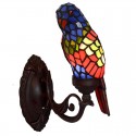 Rural Parrot Stained Glass Wall light