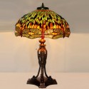 20 Inch Dragonfly Stained Glass Table Lamp