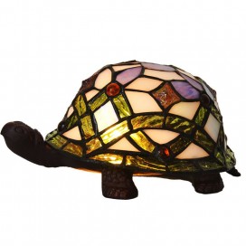 Tortoise Stained Glass Table Lamp