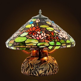 Retro Stained Glass Table Lamp