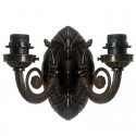 2 Light Baroque Stained Glass Wall light