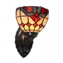 1 Light Baroque Stained Glass Wall light