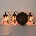 3 Light Stained Glass Pendant Light