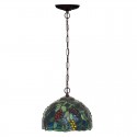 8 Inch Rural Grape Stained Glass Pendant Light