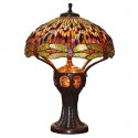 20 Inch Dragonfly Stained Glass Table Lamp