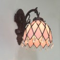 6 Inch Rural Crystal Stained Glass Wall light