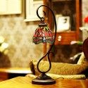 7 Inch Dragonfly Stained Glass Table Lamp