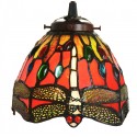 7 Inch Dragonfly Stained Glass Table Lamp