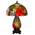 12 Inch Rose Stained Glass Table Lamp