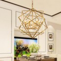 6 Light Retro Rustic Luxury Brass Chandelier