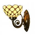 7 Inch Retro 1 Light Palace Stained Glass Wall light