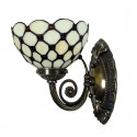 7 Inch Retro 1 Light Palace Stained Glass Wall light