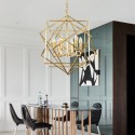 6 Light Retro Rustic Luxury Brass Chandelier