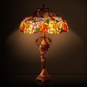 18 Inch Rose Stained Glass Table Lamp