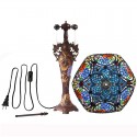 18 Inch Rose Stained Glass Table Lamp