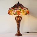 18 Inch Rose Stained Glass Table Lamp